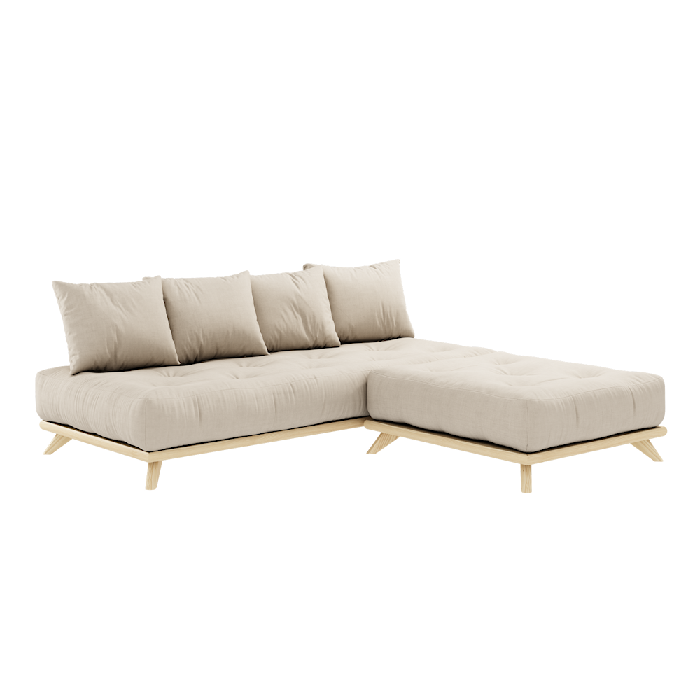 SENZA DAYBED CLEAR LACQUERED W. SENZA DAYBED MATTRESS SET BEIGE for 1.019  EUR, no. 129101747200