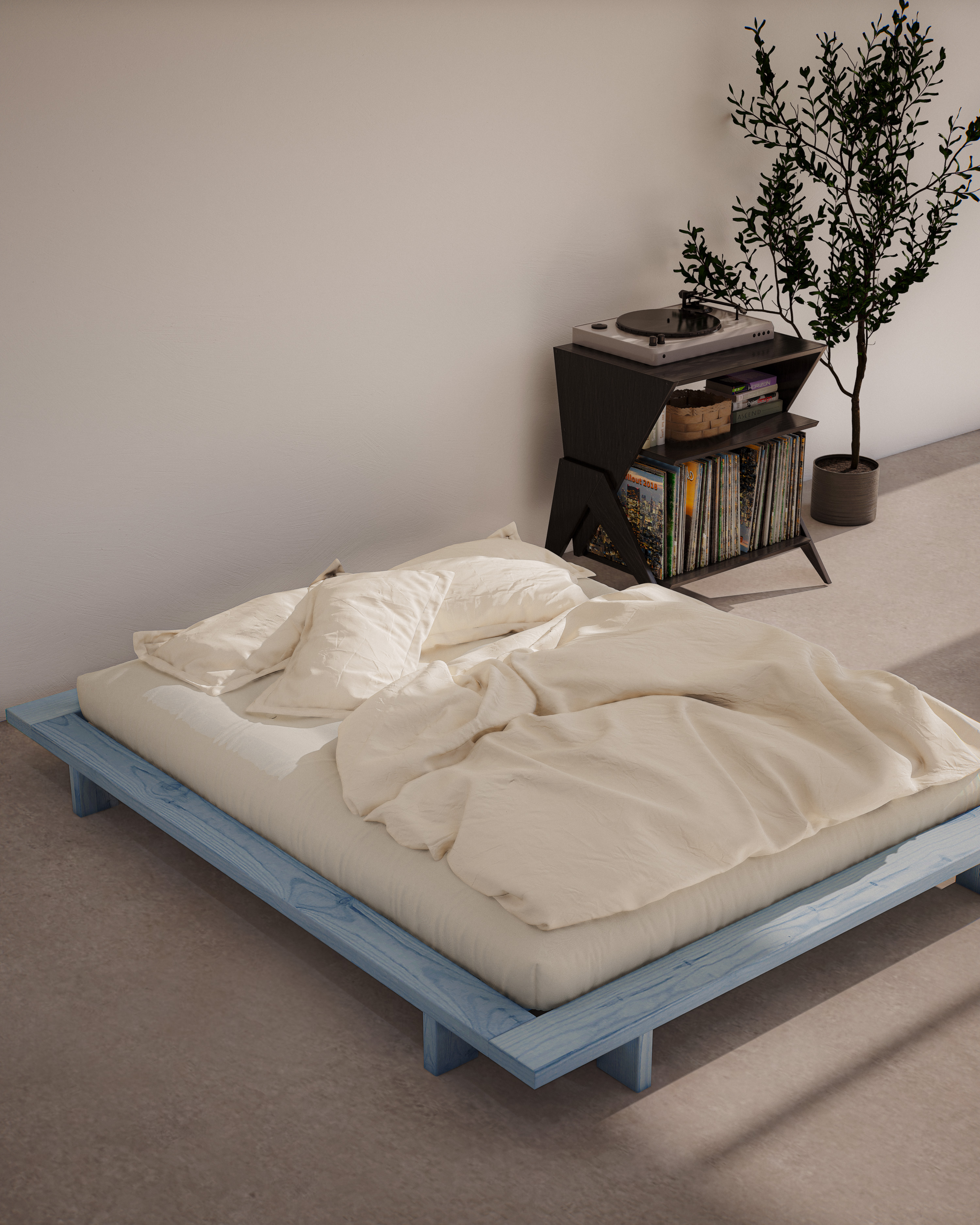 JAPAN BED BLUE DREAM 160 X 200 for 499 EUR | no